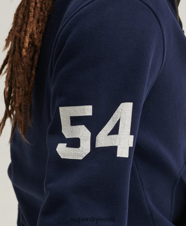 Superdry mehed Vintage sportlik henley dressipluus B2LT4886 Riietus merevägi