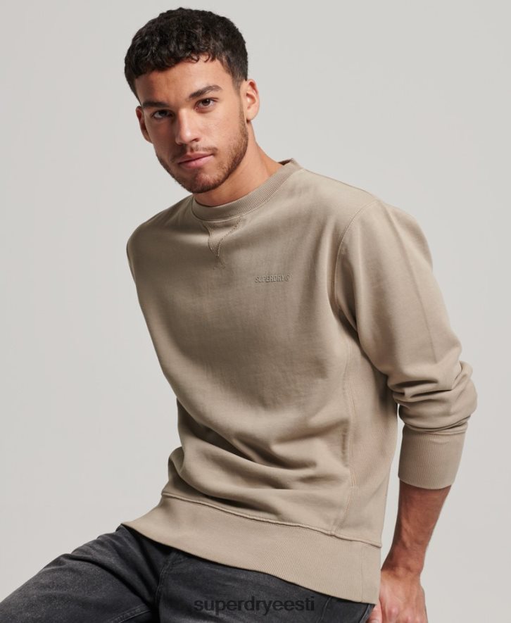 Superdry mehed code essential ülevärvitud meeskonna dressipluus B2LT4608 Riietus tumehall