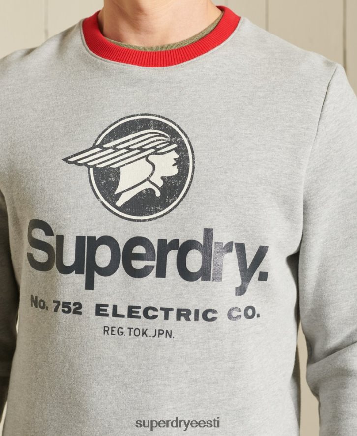 Superdry mehed core logo ameerika klassikaline ringer meeskonna dressipluus B2LT45232 Riietus hall