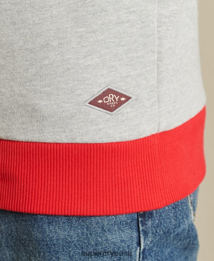 Superdry mehed core logo ameerika klassikaline ringer meeskonna dressipluus B2LT45232 Riietus hall