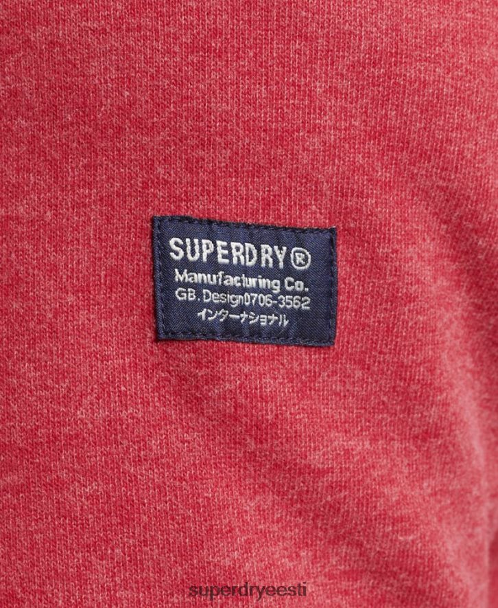 Superdry mehed ettevõtte logoga marl crew dressipluus B2LT45188 Riietus punane