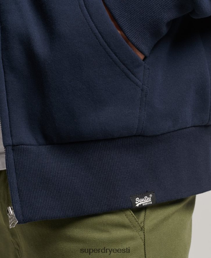 Superdry mehed hädavajalik borgi voodriga tõmblukuga kapuuts B2LT4797 Riietus merevägi
