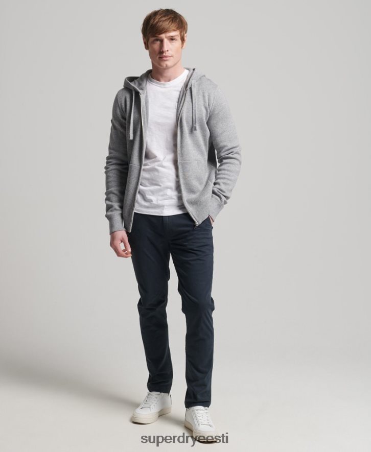 Superdry mehed hädavajalik orgaanilisest puuvillast lukuga kapuuts B2LT45257 Riietus hall