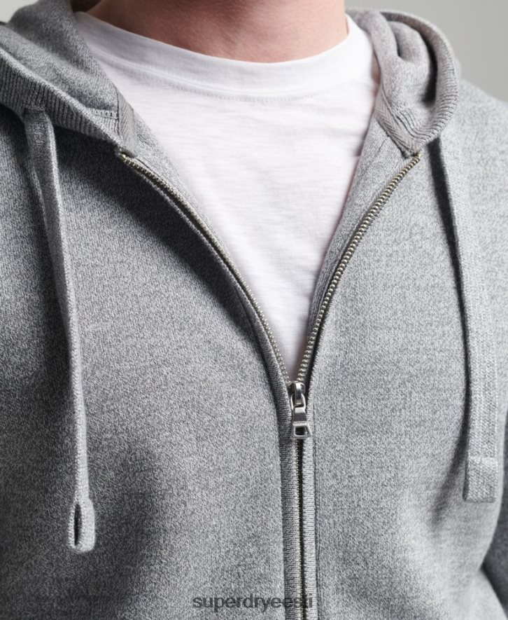 Superdry mehed hädavajalik orgaanilisest puuvillast lukuga kapuuts B2LT45257 Riietus hall