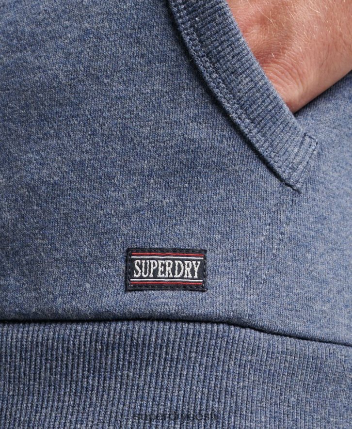 Superdry mehed jõusaali sportlik lukuga kapuuts B2LT4468 Riietus merevägi