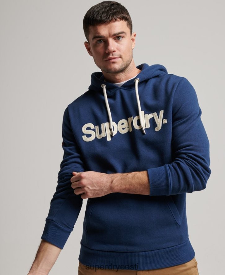 Superdry mehed klassikaline vintage core logoga kapuuts B2LT4629 Riietus sinine