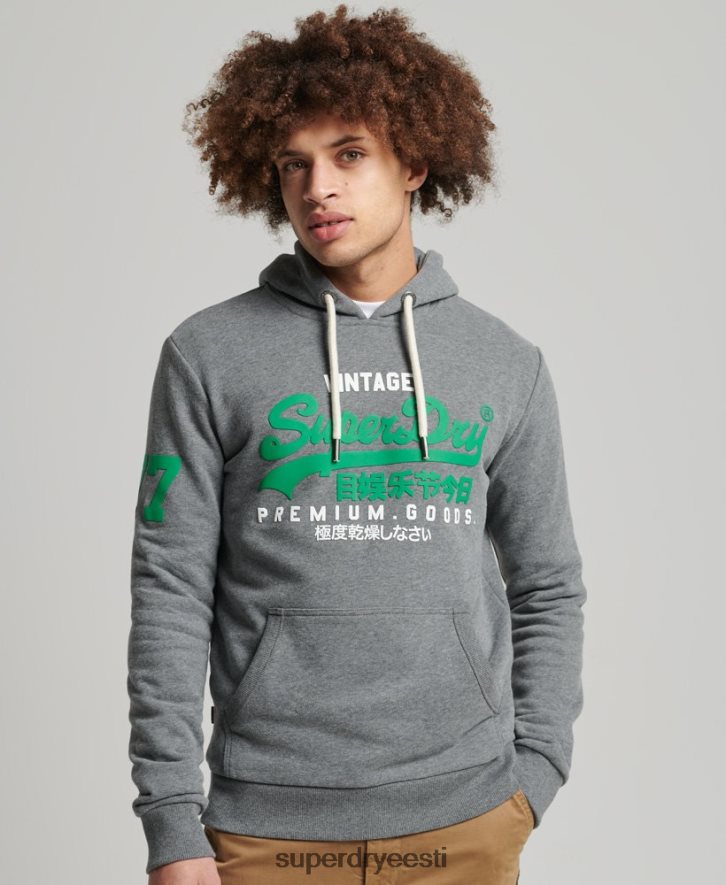 Superdry mehed klassikaline vintage logoga kapuuts B2LT4835 Riietus hall