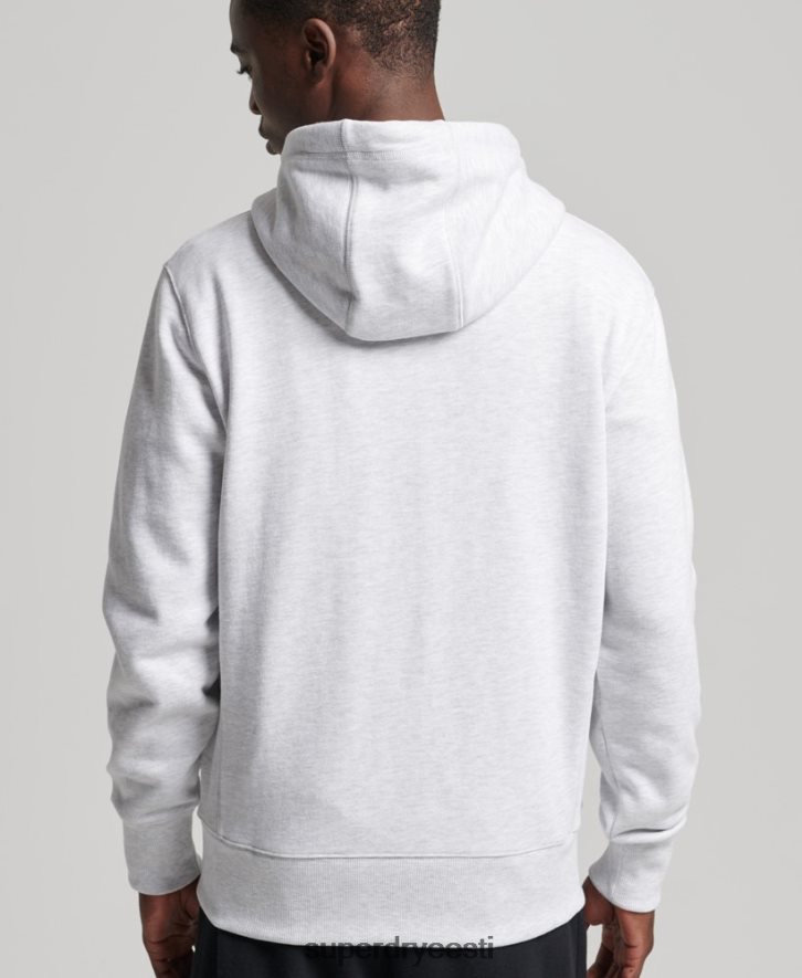 Superdry mehed koodiga oluline tõmblukuga kapuuts B2LT4887 Riietus helehall