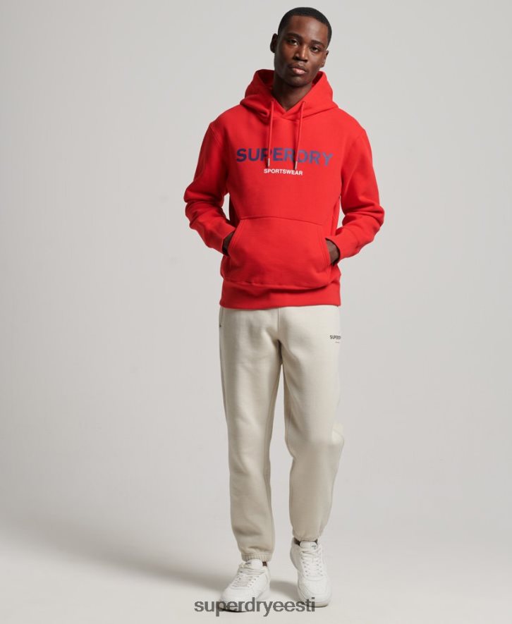 Superdry mehed koodiga spordirõivaste kapuuts B2LT4540 Riietus punane