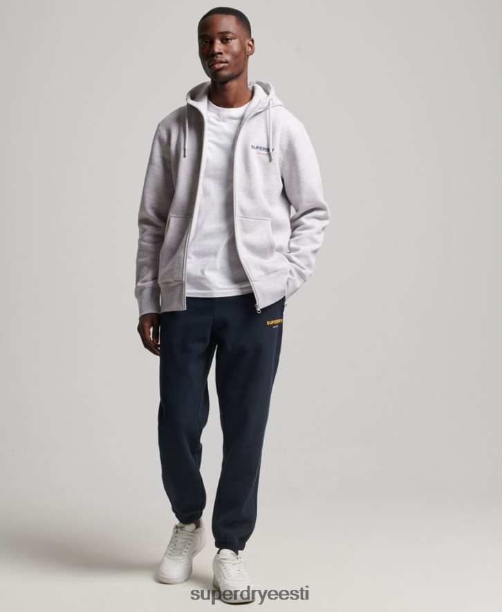 Superdry mehed koodiga spordirõivaste tõmblukuga kapuuts B2LT4543 Riietus hall