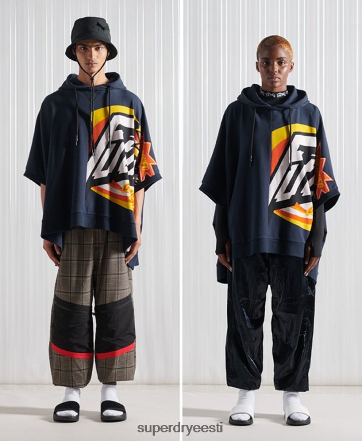 Superdry mehed limiteeritud väljaanne sdx rex fit kapuuts B2LT45233 Riietus merevägi