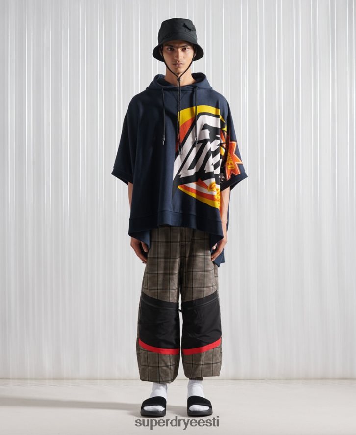 Superdry mehed limiteeritud väljaanne sdx rex fit kapuuts B2LT45233 Riietus merevägi