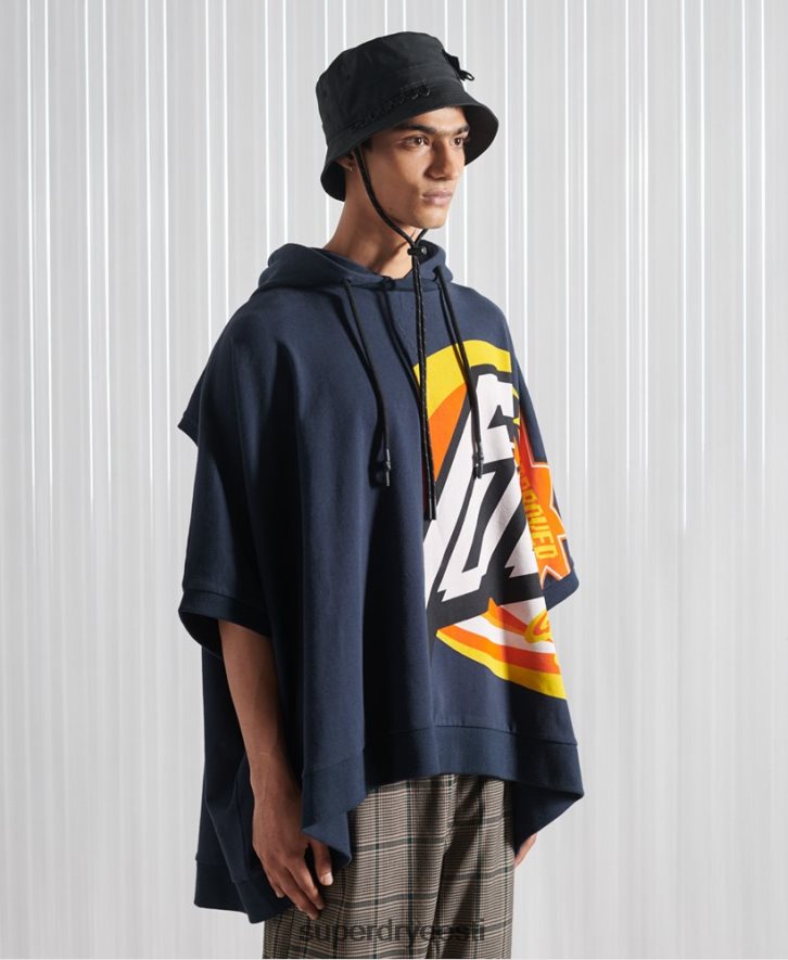 Superdry mehed limiteeritud väljaanne sdx rex fit kapuuts B2LT45233 Riietus merevägi