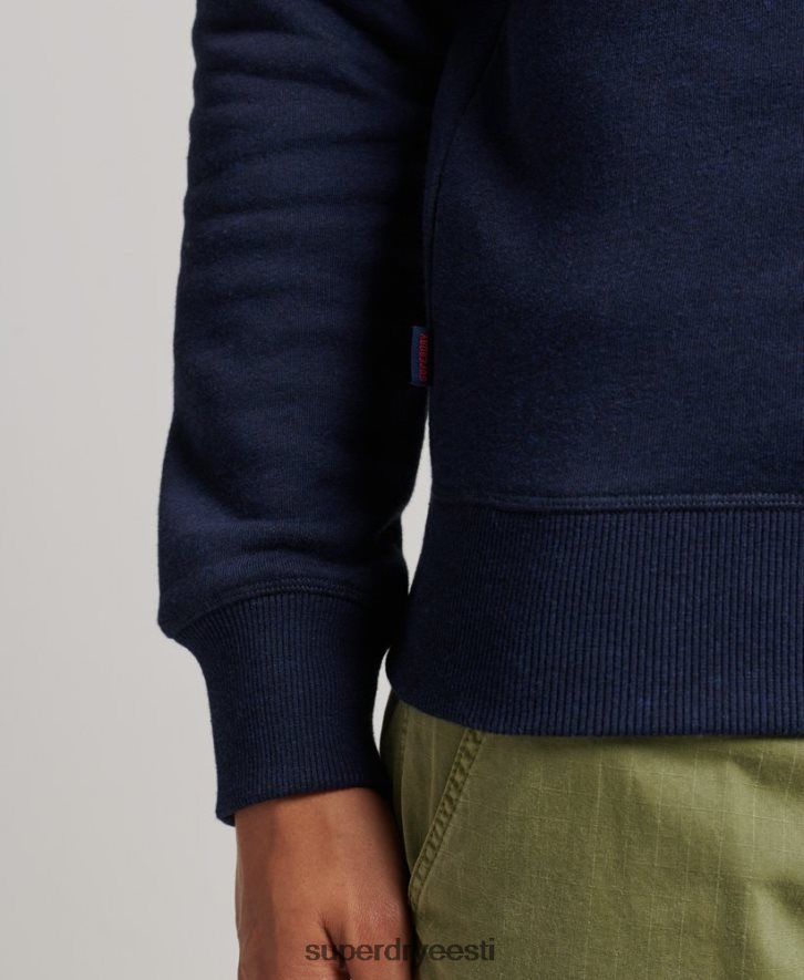 Superdry mehed orgaanilisest puuvillast essentsiaalse logoga poollukuga dressipluus B2LT45062 Riietus merevägi