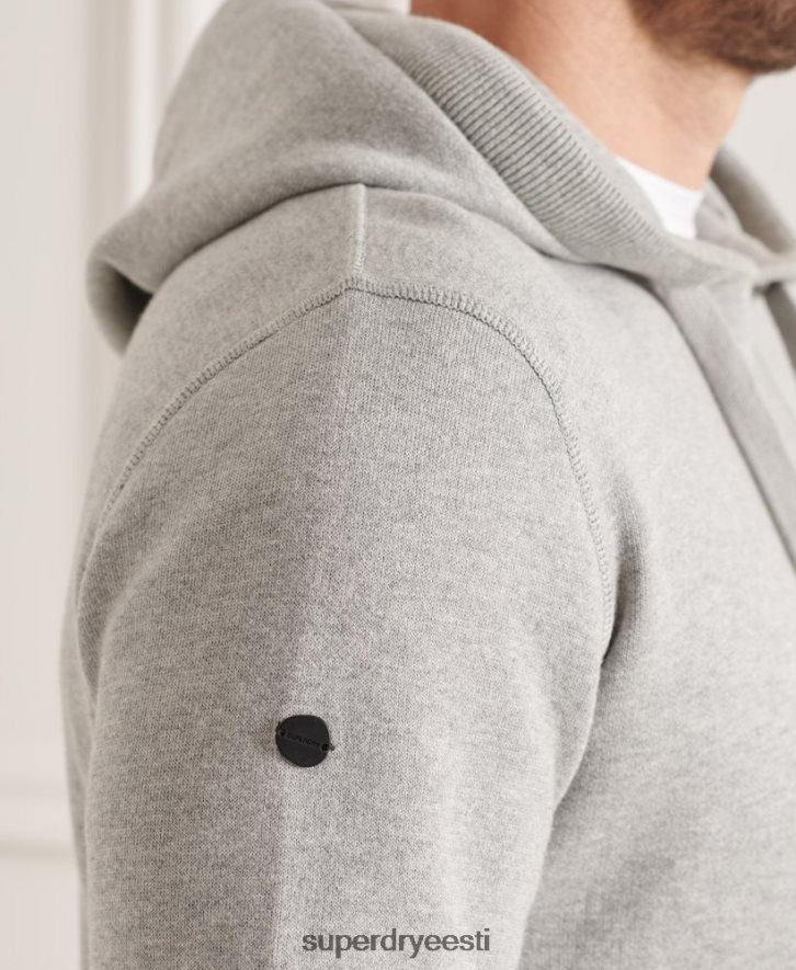 Superdry mehed orgaanilisest puuvillast hädavajalik kapuuts B2LT45207 Riietus helehall