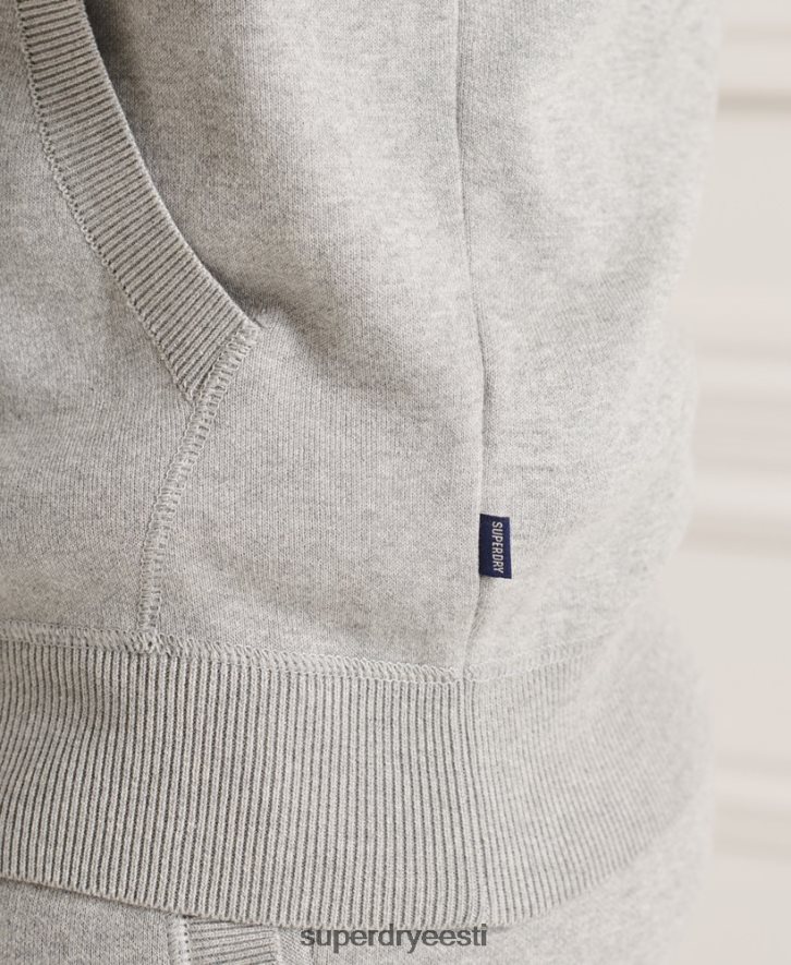 Superdry mehed orgaanilisest puuvillast hädavajalik kapuuts B2LT45207 Riietus helehall