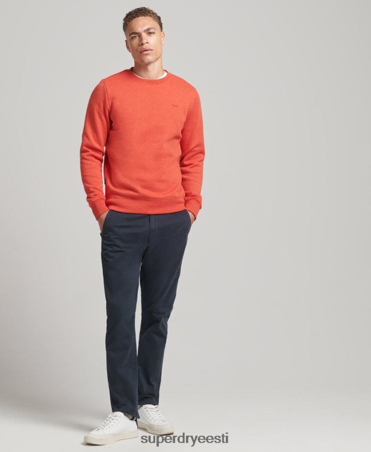 Superdry mehed orgaanilisest puuvillast olulise logoga dressipluus B2LT44995 Riietus oranž