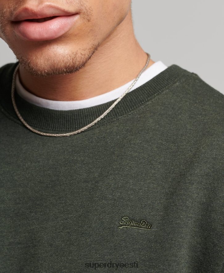Superdry mehed orgaanilisest puuvillast olulise logoga dressipluus B2LT45067 Riietus roheline