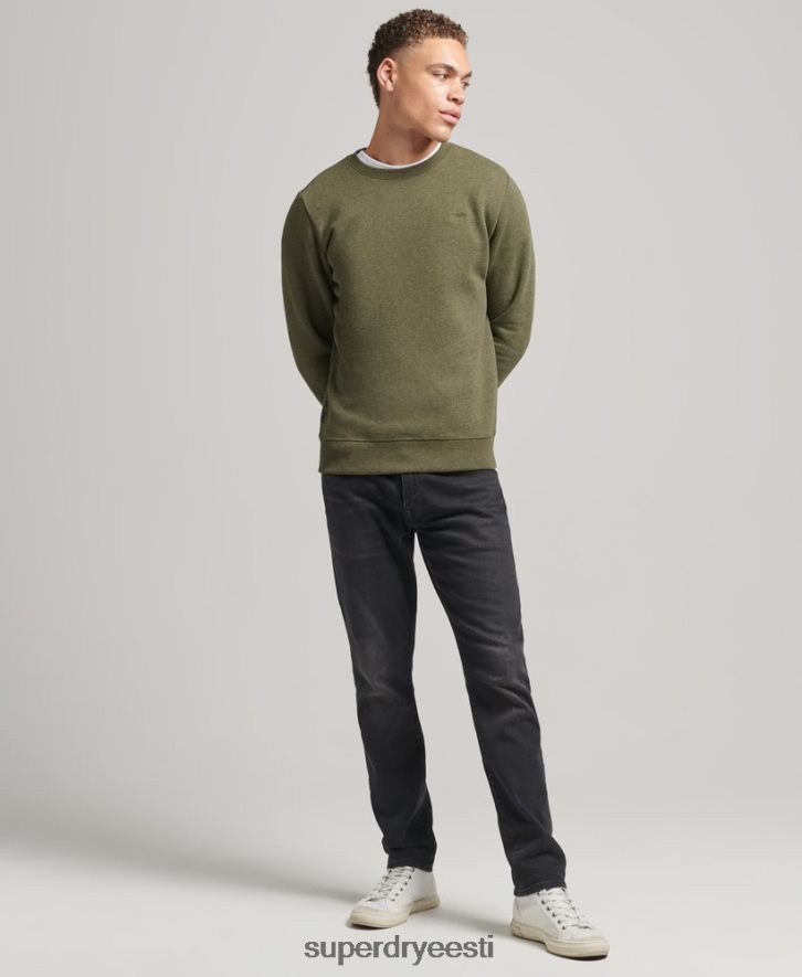 Superdry mehed orgaanilisest puuvillast olulise logoga dressipluus B2LT4672 Riietus khaki