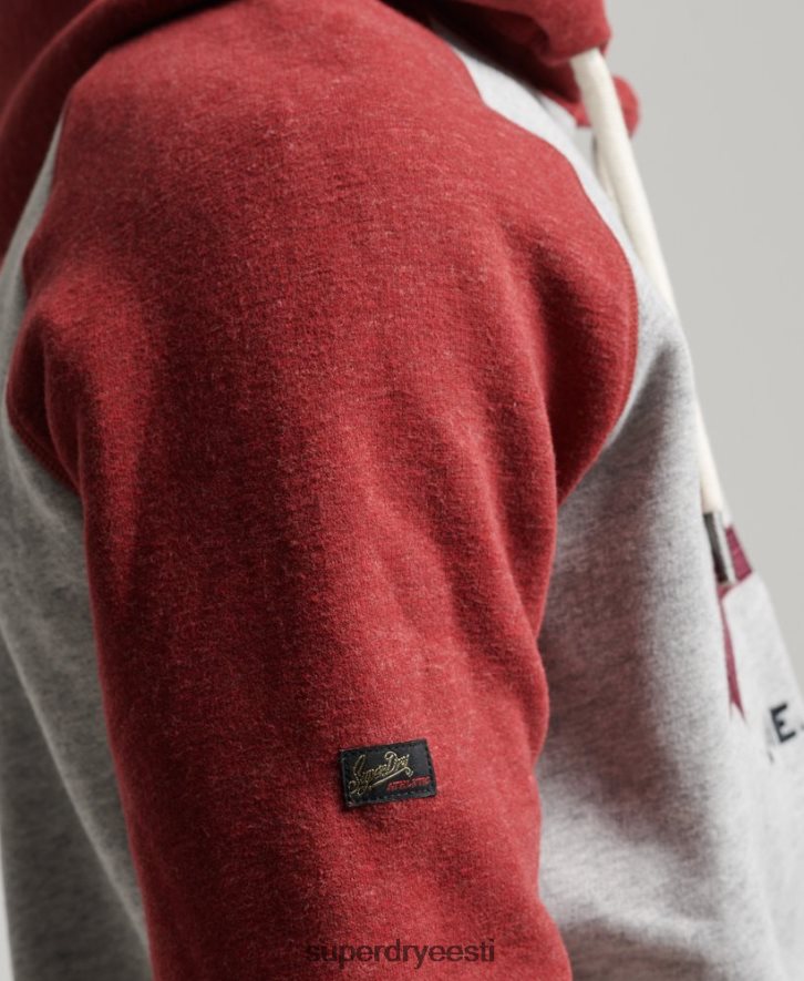 Superdry mehed orgaanilisest puuvillast vintage logo heritage raglaani kapuuts B2LT4486 Riietus helehall