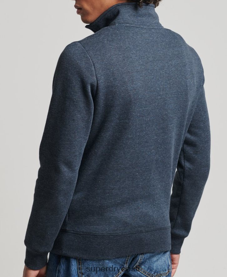 Superdry mehed orgaanilisest puuvillast vintage logoga henley dressipluus B2LT45086 Riietus merevägi