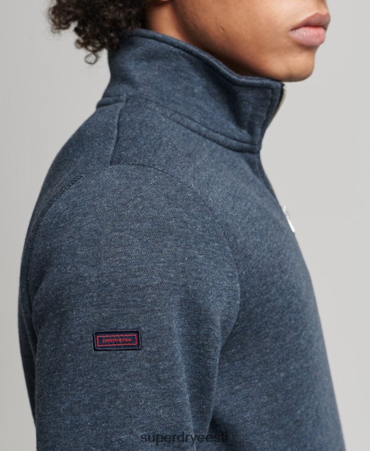 Superdry mehed orgaanilisest puuvillast vintage logoga henley dressipluus B2LT45086 Riietus merevägi