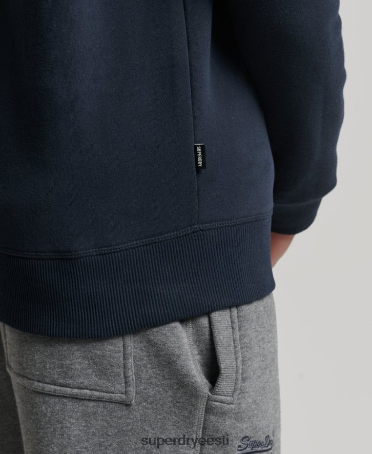 Superdry mehed orgaanilisest puuvillast vintage logoga henley dressipluus B2LT45229 Riietus merevägi