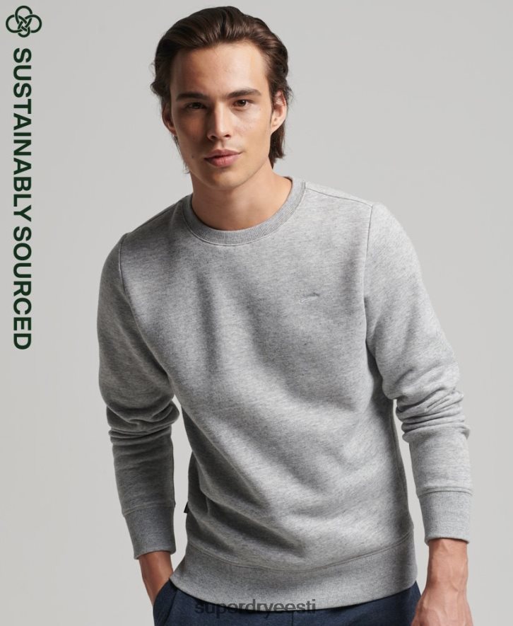 Superdry mehed orgaanilisest puuvillast vintage logoga meeskonna dressipluus B2LT4528 Riietus hall