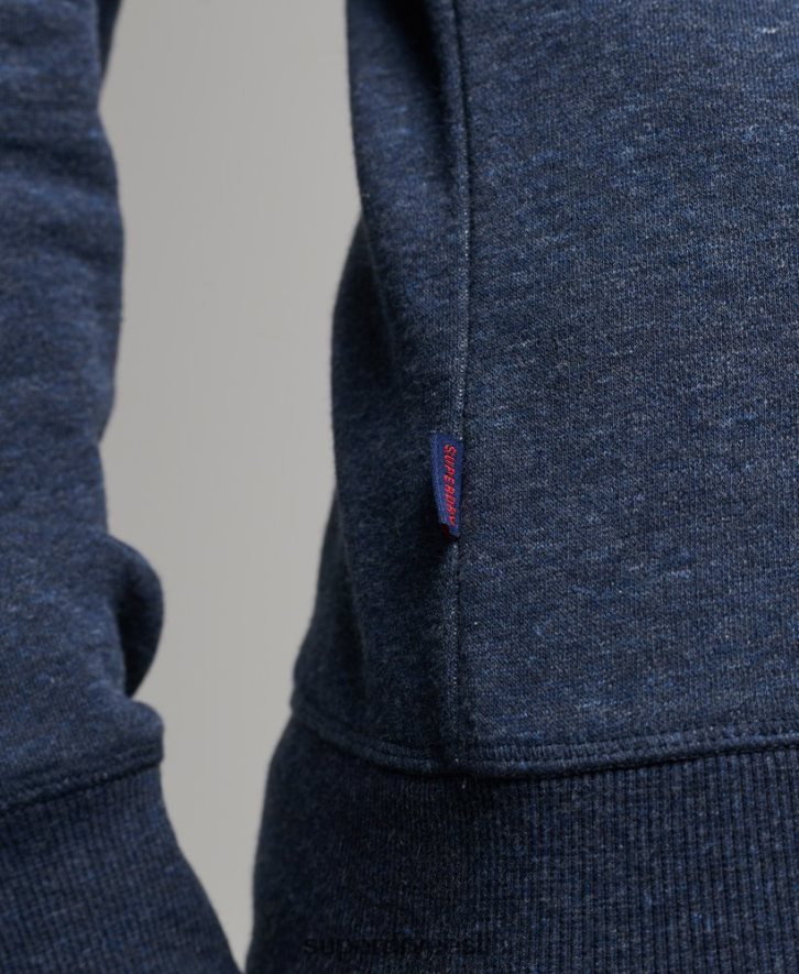 Superdry mehed orgaanilisest puuvillast vintage logoga meeskonna dressipluus B2LT4646 Riietus merevägi