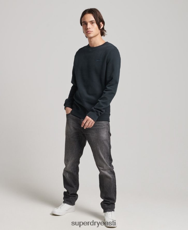 Superdry mehed orgaanilisest puuvillast vintage logoga meeskonna dressipluus B2LT4664 Riietus merevägi