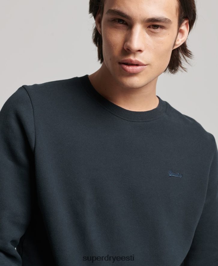 Superdry mehed orgaanilisest puuvillast vintage logoga meeskonna dressipluus B2LT4664 Riietus merevägi