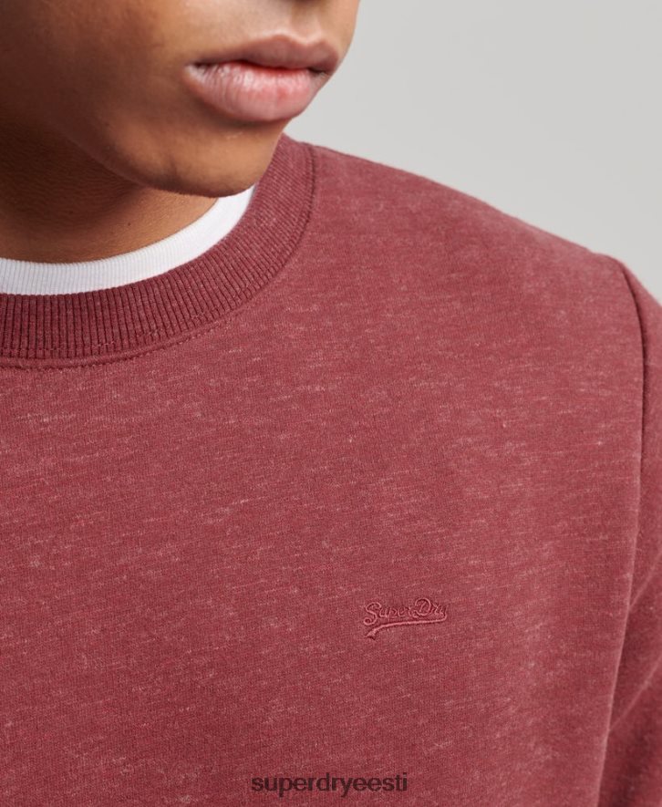 Superdry mehed orgaanilisest puuvillast vintage logoga meeskonna dressipluus B2LT4725 Riietus punane