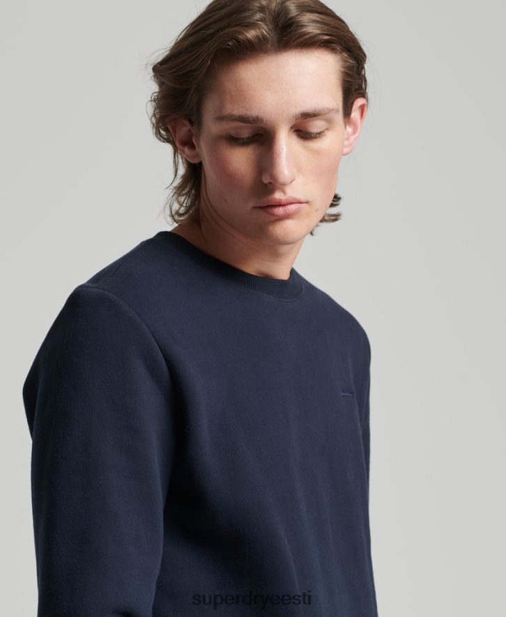 Superdry mehed orgaanilisest puuvillast vintage logoga meeskonna dressipluus B2LT4756 Riietus merevägi