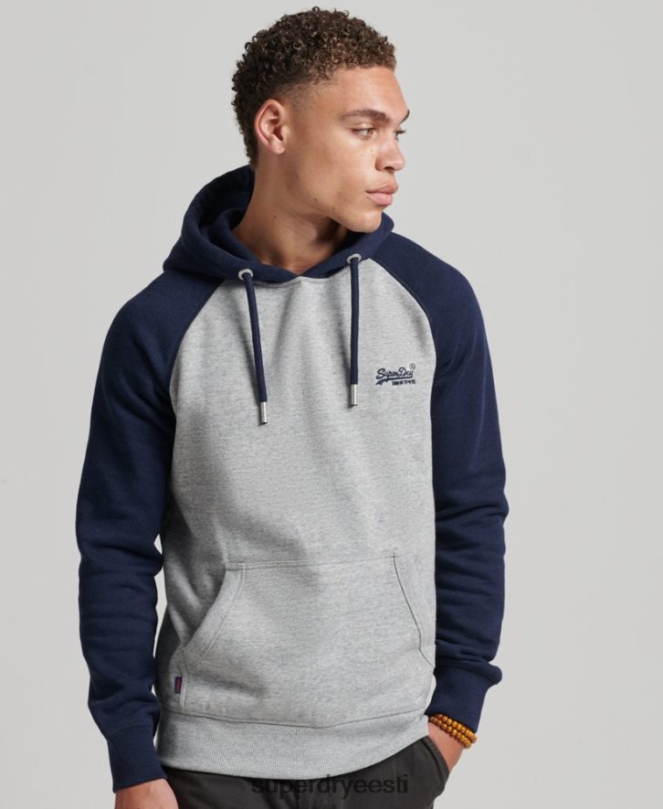 Superdry mehed orgaanilisest puuvillast vintage logoga pesapalli kapuuts B2LT4602 Riietus hall