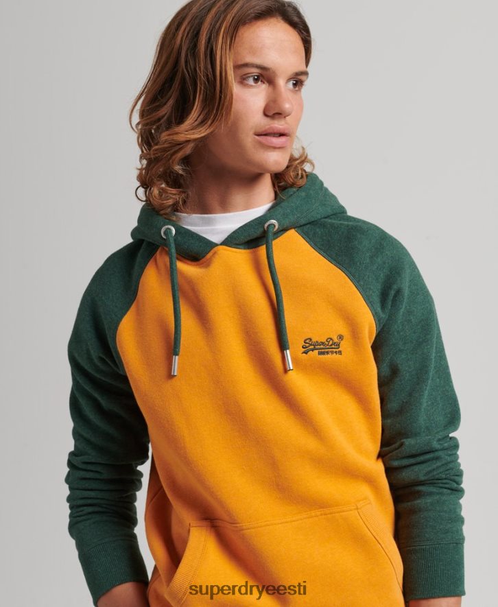 Superdry mehed orgaanilisest puuvillast vintage logoga pesapalli kapuuts B2LT4820 Riietus kullast