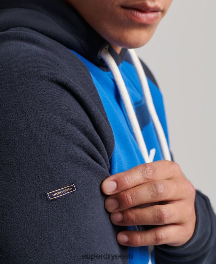 Superdry mehed vintage Achilleuse raglaani kapuuts B2LT4719 Riietus helesinine