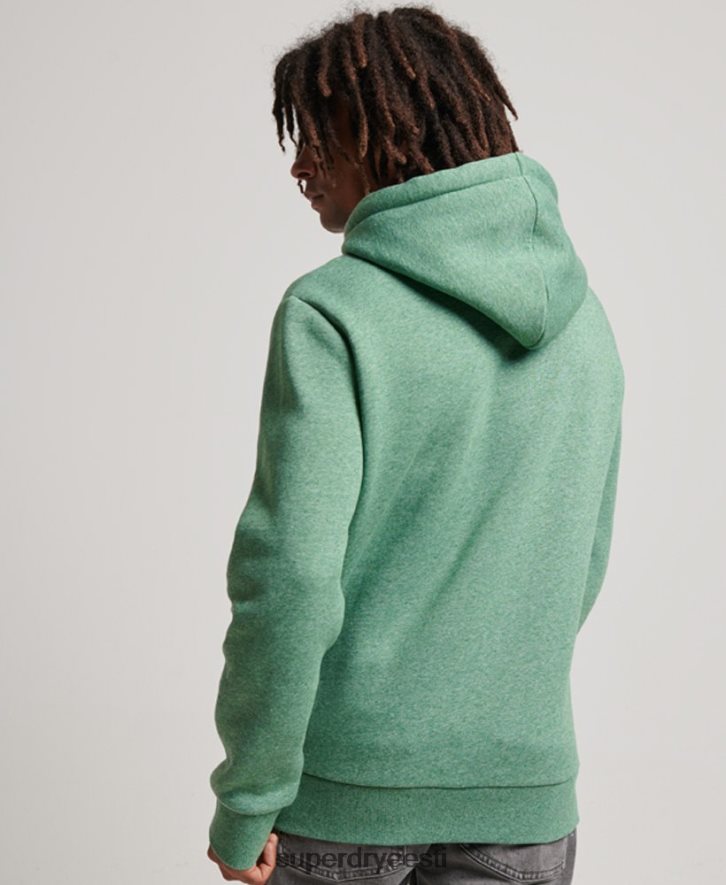 Superdry mehed vintage cooper klassi reljeefne kapuuts B2LT4691 Riietus roheline