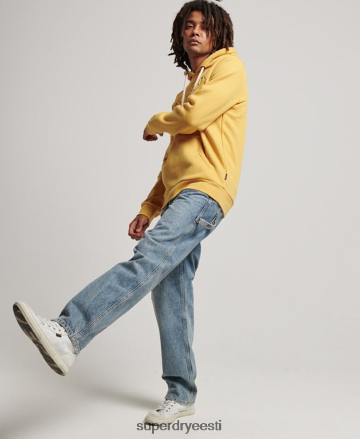 Superdry mehed vintage cooper klassi reljeefne kapuuts B2LT4692 Riietus kollane