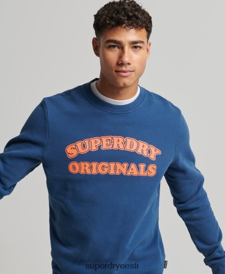 Superdry mehed vintage cooperi klassikaline dressipluus B2LT4693 Riietus merevägi