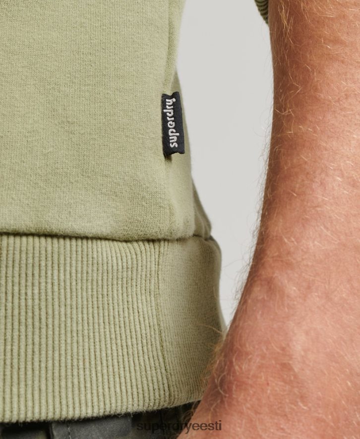 Superdry mehed vintage cooperi klassikaline dressipluus B2LT4736 Riietus roheline