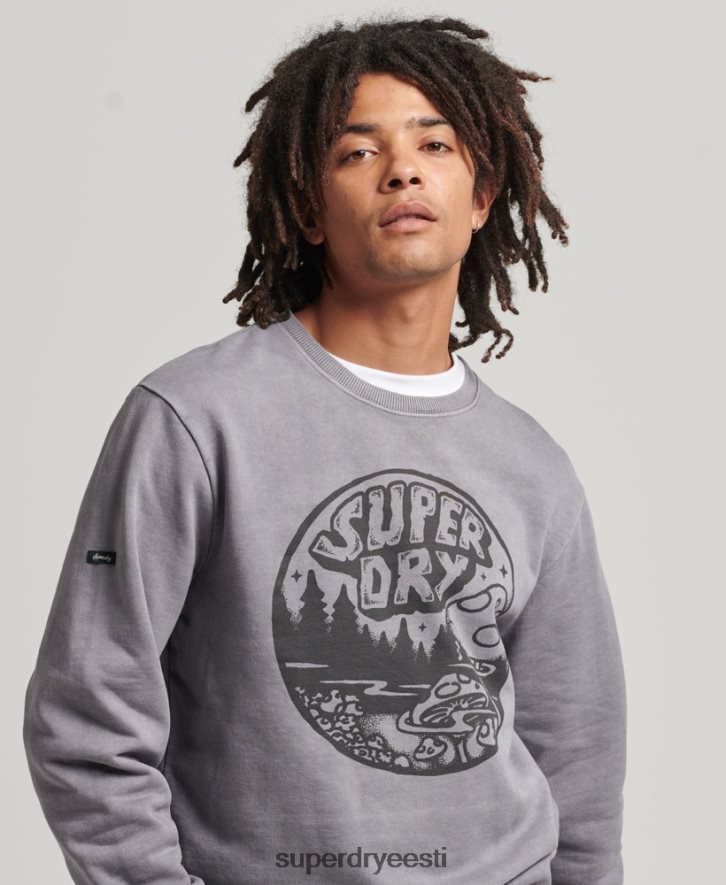 Superdry mehed vintage into the woods crew dressipluus B2LT4752 Riietus tumehall