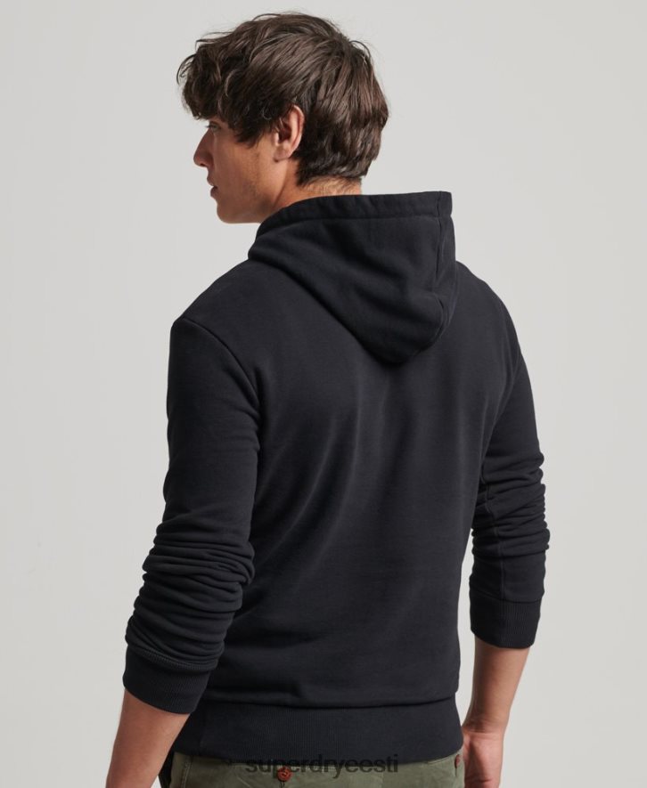 Superdry mehed vintage logoga Heritage kapuuts B2LT45223 Riietus must