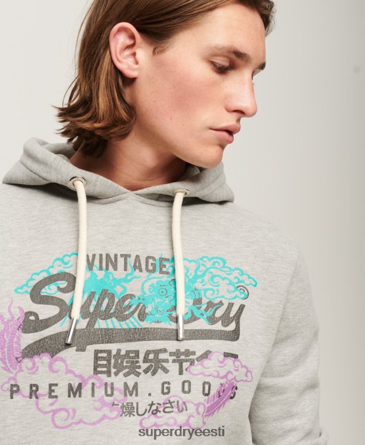 Superdry mehed vintage logoga jutustav kapuuts B2LT4855 Riietus hall