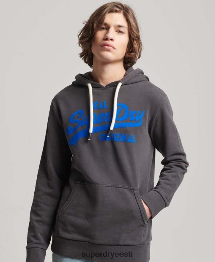 Superdry mehed vintage logoga neoon kapuuts B2LT4544 Riietus tumehall