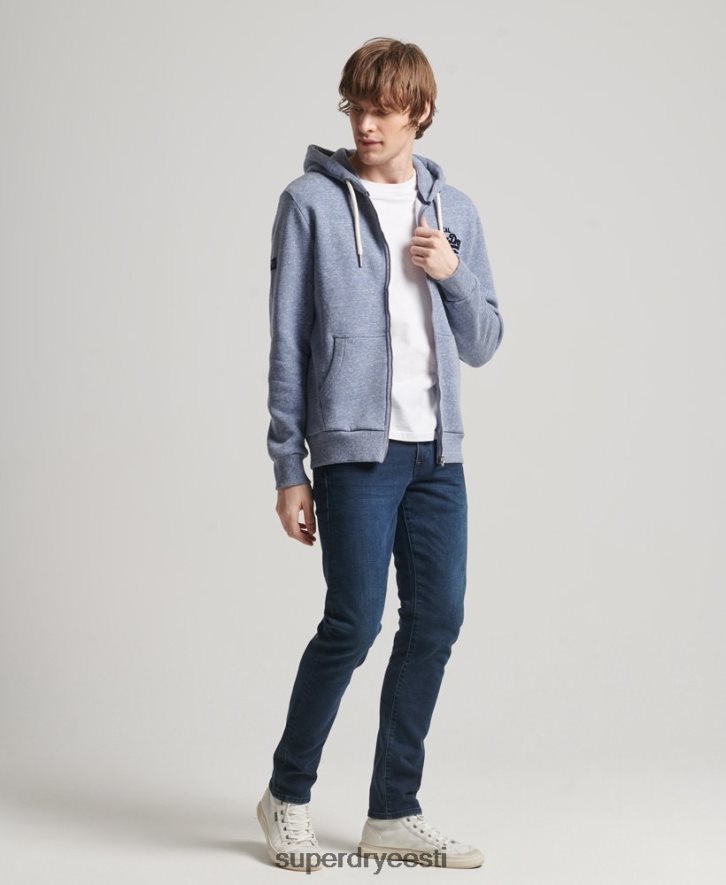 Superdry mehed vintage logoga tonaalne lukuga kapuuts B2LT439 Riietus sinine