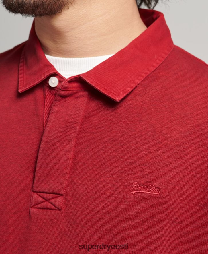 Superdry mehed vintage od ragbi dressipluus B2LT4769 Riietus punane