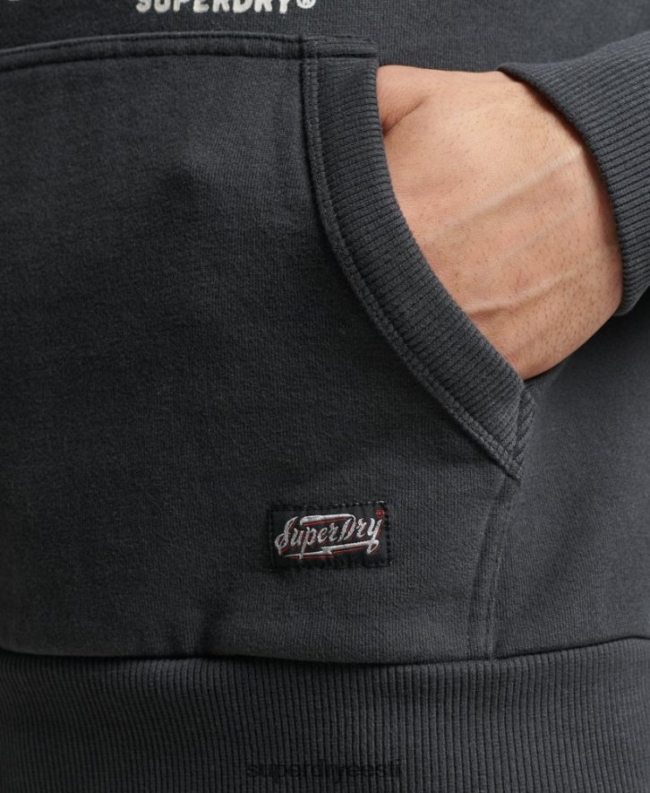 Superdry mehed vintage surf rantchero kapuuts B2LT4860 Riietus tumehall