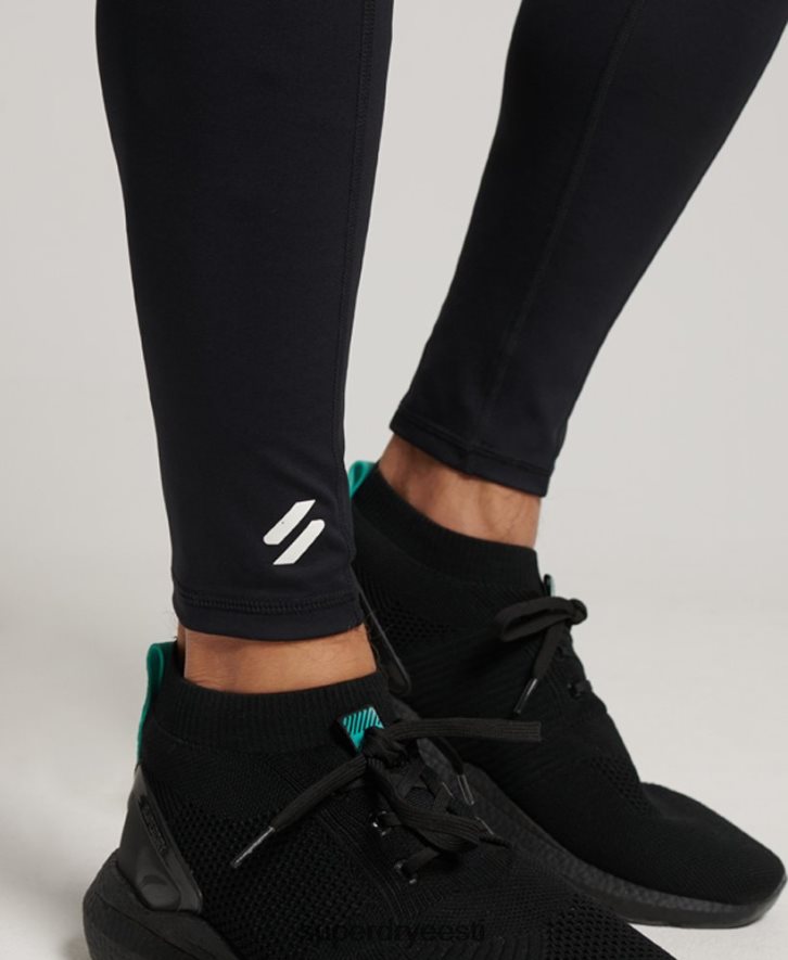 Superdry mehed südamikuga täispikkuses kitsad retuusid B2LT41420 Riietus must