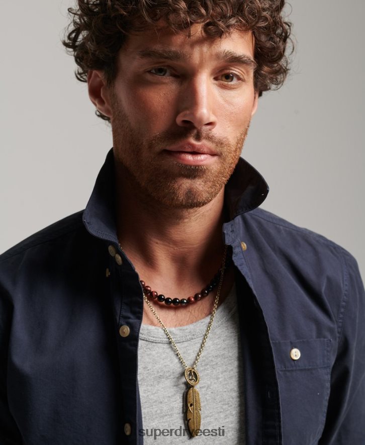 Superdry mehed kaupmees - pikkade varrukatega särk B2LT4148 Riietus merevägi