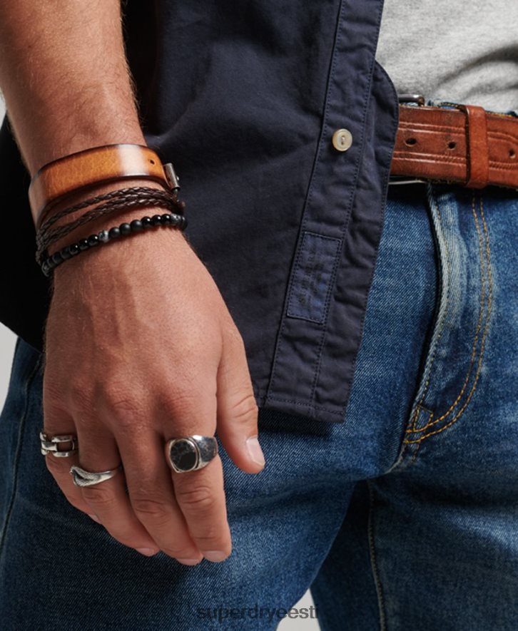 Superdry mehed kaupmees - pikkade varrukatega särk B2LT4148 Riietus merevägi